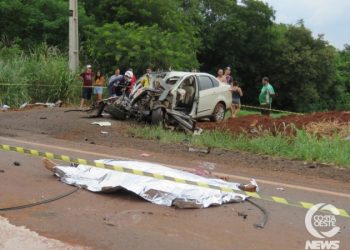 Grave acidente deixa dois mortos na PR 495, entre Santa Helena e Entre Rios do Oeste