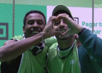 BBB: Paulo André e Scobby vencem a prova de liderança (Foto: Reprodução/Globo)