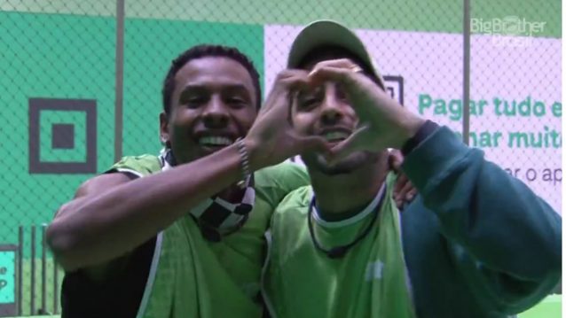 BBB: Paulo André e Scobby vencem a prova de liderança (Foto: Reprodução/Globo)