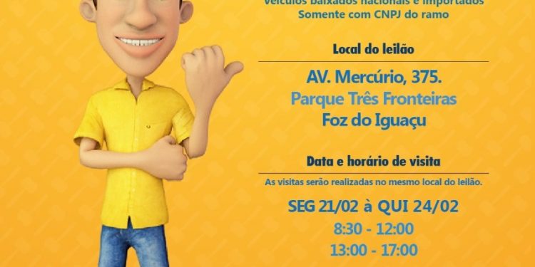 Foztrans realiza leilão com mais de 300 veículos no próximo dia 25 de fevereiro
