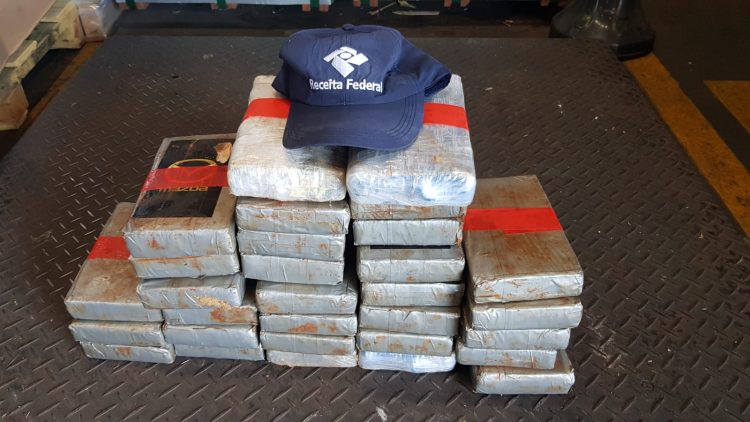 Receita Federal apreende 33 kg de cocaína em Paranaguá
