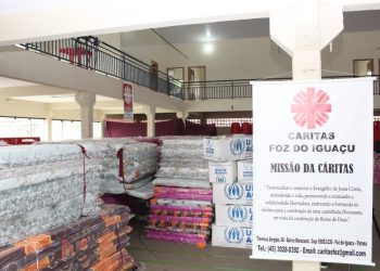 Caritas Foz do Iguaçu recebe doações da Agência da ONU para Refugiados