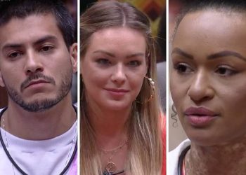BBB: Arthur Aguiar compõe paredão juntamente com Natália e Bárbara (Foto: Reprodução/Globo)