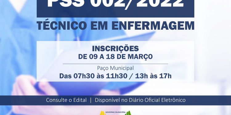 Inscrições para o PSS de Técnico de Enfermagem estão abertas em São Miguel do Iguaçu