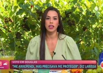 BBB: Larissa se surpreende com o índice de rejeição (Foto: Reprodução/Globo)