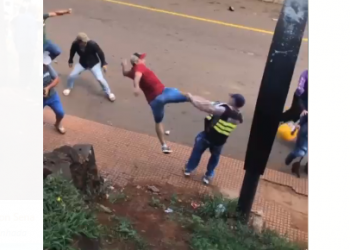 Mototaxistas e caminhoneiros entram em confronto em Ciudad del Este