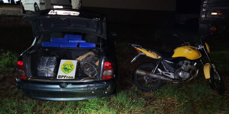 BPFRON apreende veículos e 95 kg de maconha em Foz