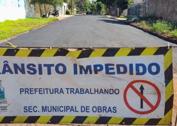 Veja quais as ruas que recebem pavimentação no Jardim Ipê IV