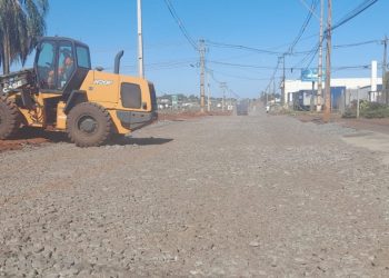 Obras na Avenida Olímpio Rafagnin já têm duas etapas concluídas