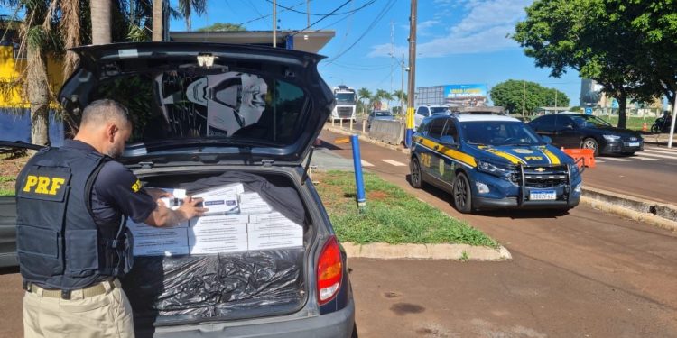 Mais de 6 mil maços de cigarros contrabandeados são apreendidos pela PRF