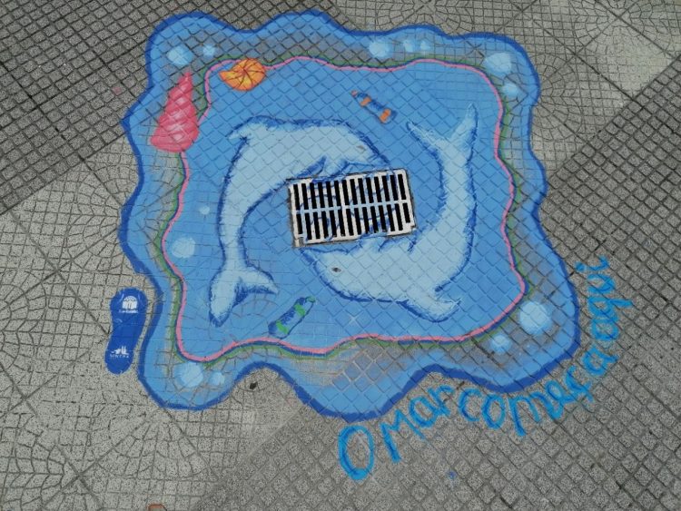 Campanha de pinturas de bueiros levará educação ambiental aos 55 municípios da região