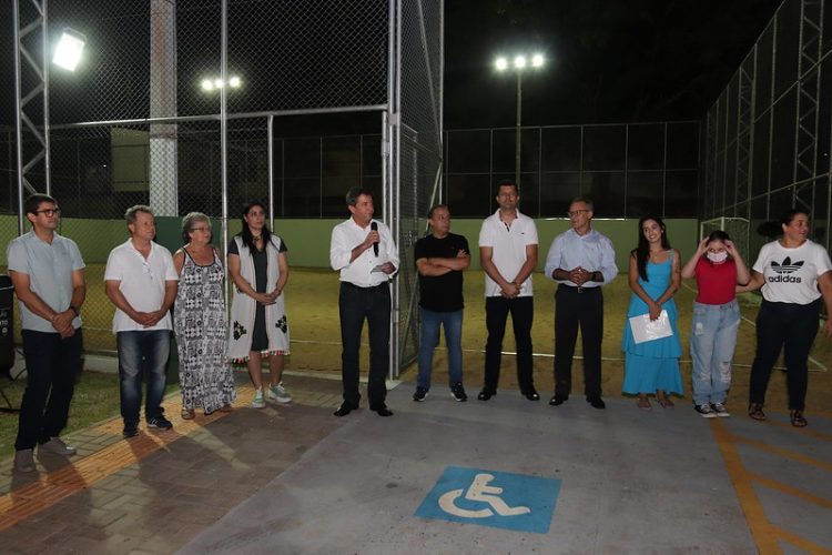 Campo de futebol de areia Frederico Tremarin é inaugurado para os moradores do Jardim Manaus