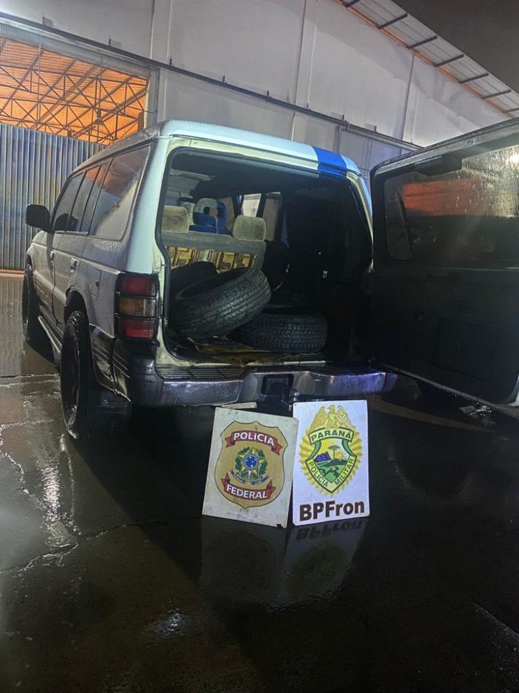 Comboio de veículos com contrabando é apreendido por forças de segurança