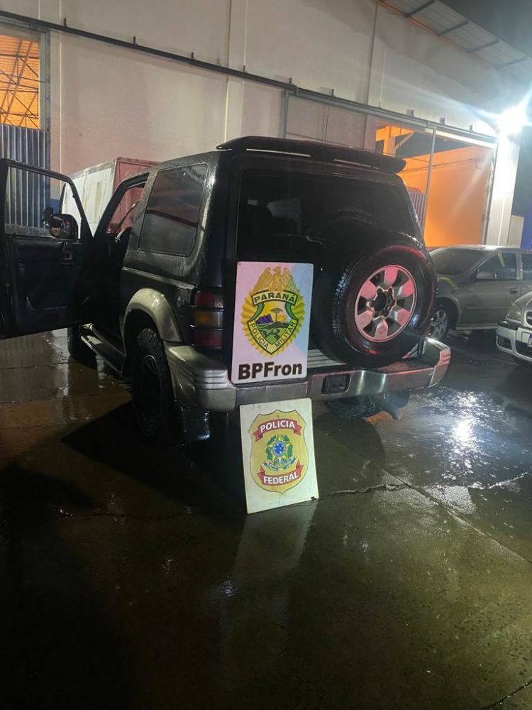 Comboio de veículos com contrabando é apreendido por forças de segurança