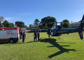 Aeromédico transporta vítima com AVC de Foz do Iguaçu a Cascavel