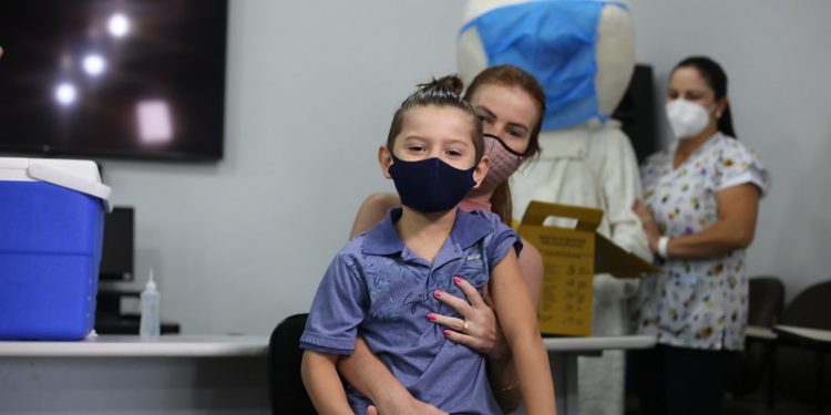 Secretaria de Saúde abre agendamento para vacinação infantil contra a Covid-19