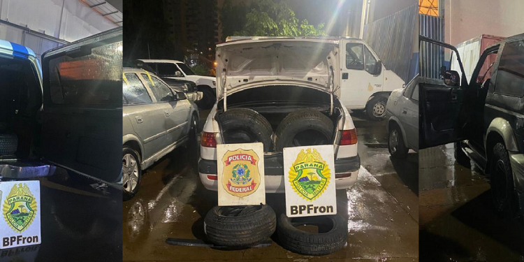 Comboio de veículos com contrabando é apreendido por forças de segurança