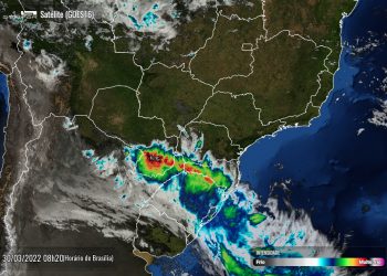 Tempo muda e Simepar alerta para o risco de temporal na fronteira