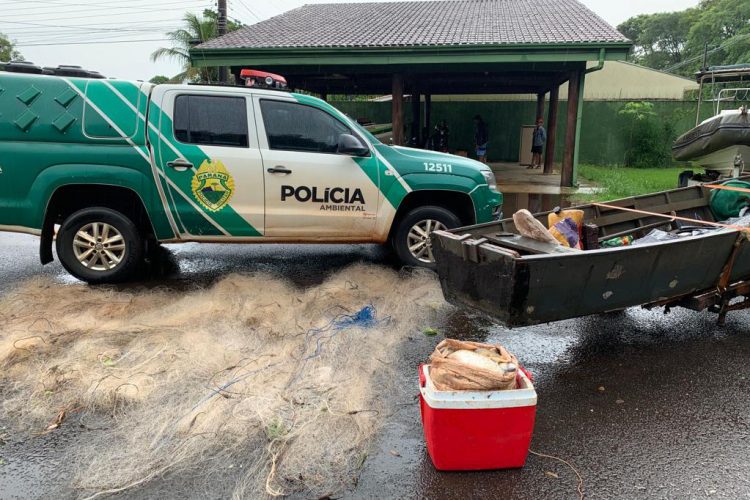 Seis pessoas são presas por pesca ilegal no Lago de Itaipu