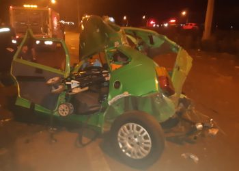 Três adultos e um bebê morrem em acidente na entrada de Foz do Iguaçu