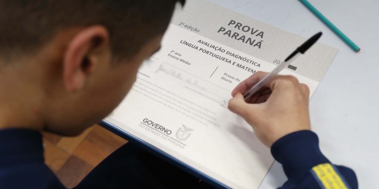 Prova Paraná será aplicada em 4 e 5 de maio