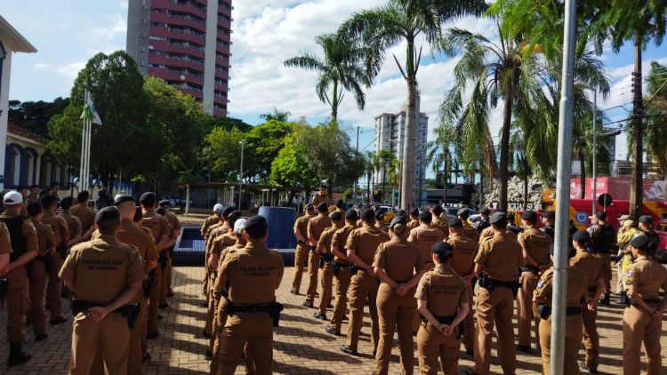14º BPM presta homenagem ao policial Ricieri, morto em Guarapuava