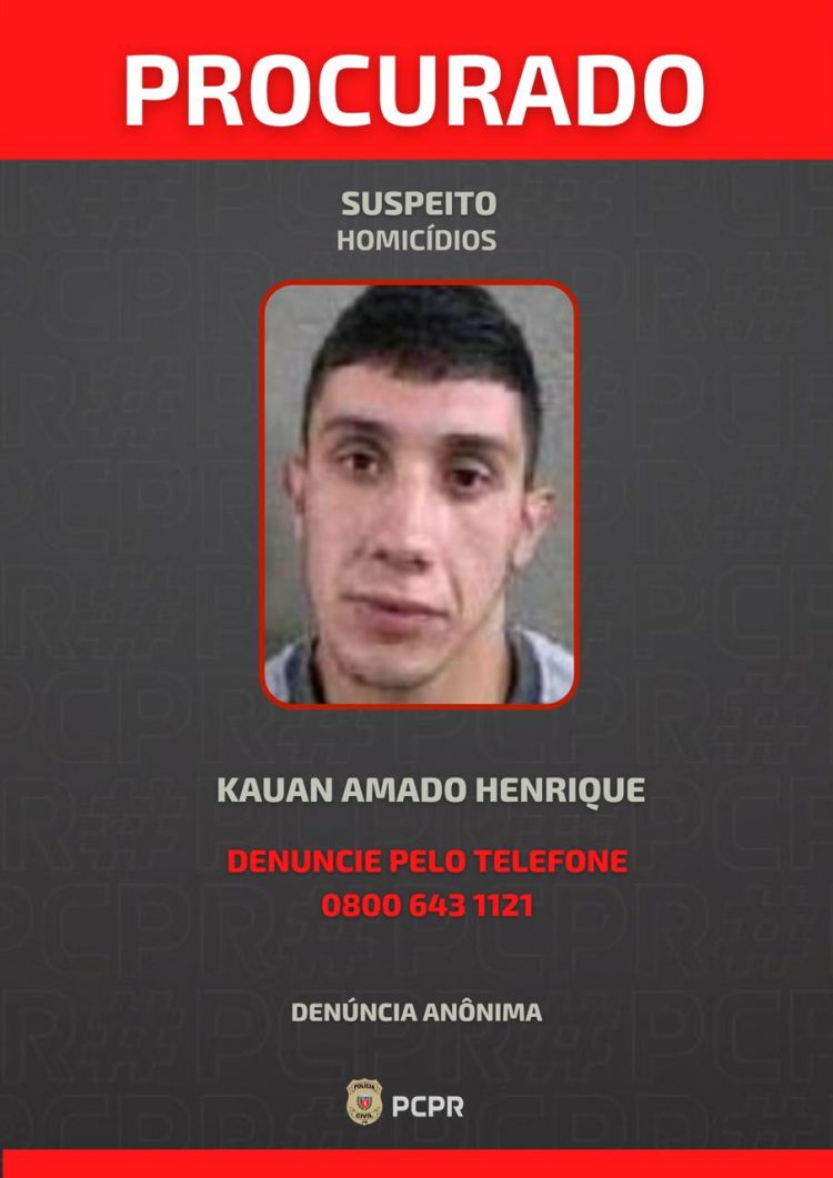 Polícia Civil procura por três foragidos ligados a homicídio que aconteceu em Curitiba