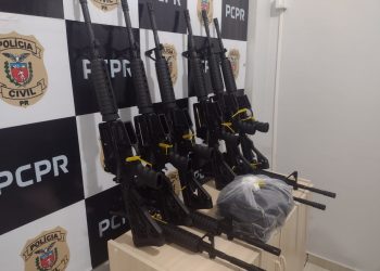 Fuzis escondidos em tanque de combustível são apreendidos pela Polícia Civil