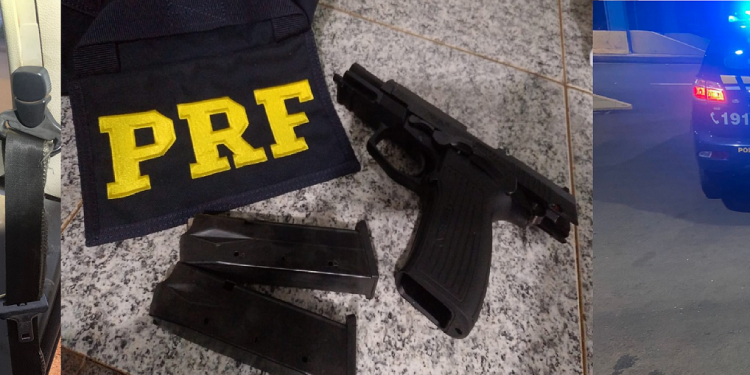 Maconha, arma de fogo, medicamentos e cigarros são apreendidos pela PRF no Paraná