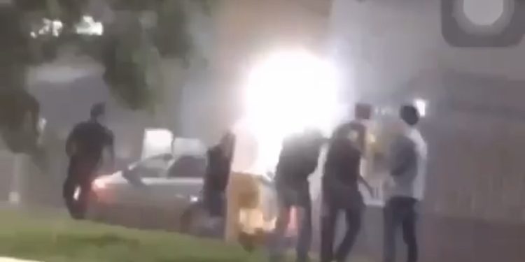 Imagens mostram atropelamento e tiros em Foz do Iguaçu