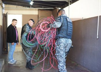 Operação da AIFU apreende fios de cobre possivelmente furtados