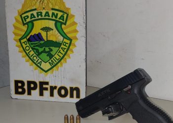 Arma de fogo e munição são apreendidas pelo BPFRON