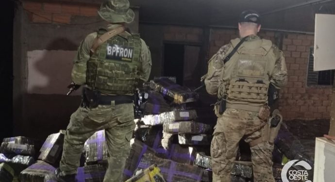 BPFRON e PF apreendem 2,8 toneladas de drogas em Santa Helena