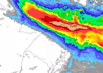 Previsão é de chuva volumosa no Paraná e Santa Cantarina