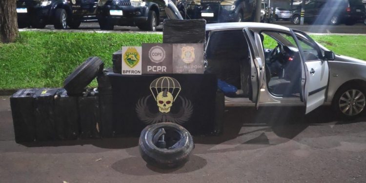 PF apreende caixas de cigarros e pneus contrabandeados