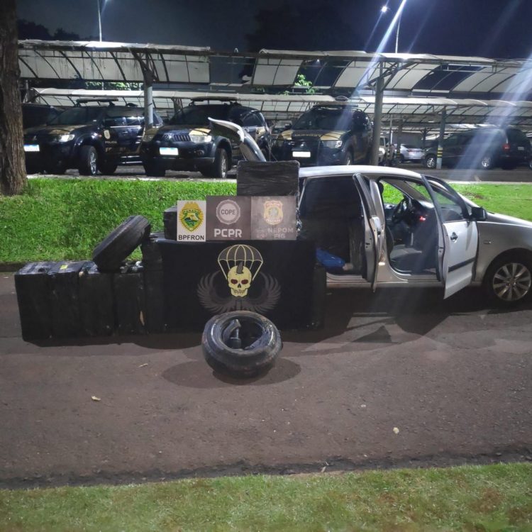 PF apreende caixas de cigarros e pneus contrabandeados