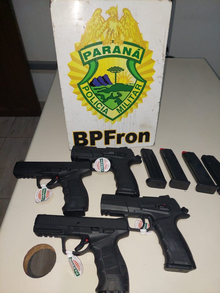 Armas de fogo são apreendidas em ônibus interestadual que saía de Foz