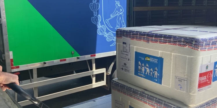 Estado recebe mais 170 mil vacinas contra a Covid-19