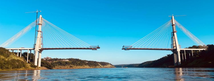 Ponte da Integração Brasil-Paraguai chega a 86% de execução