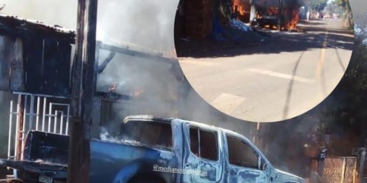 Polícia atende ocorrência com tiros e incêndio em Matelândia