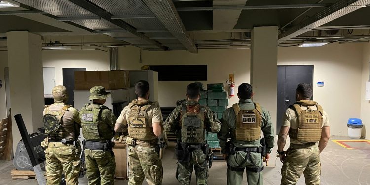 Forças policiais em ação integrada apreendem uma tonelada de maconha