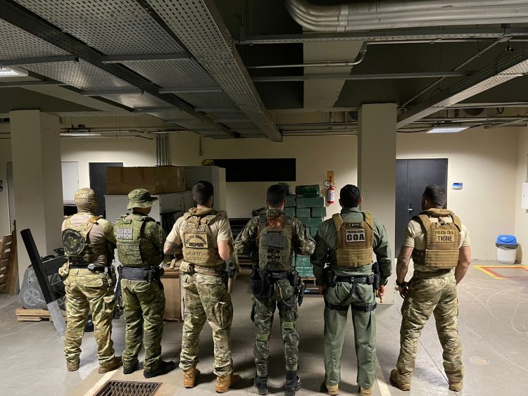 Forças policiais em ação integrada apreendem uma tonelada de maconha
