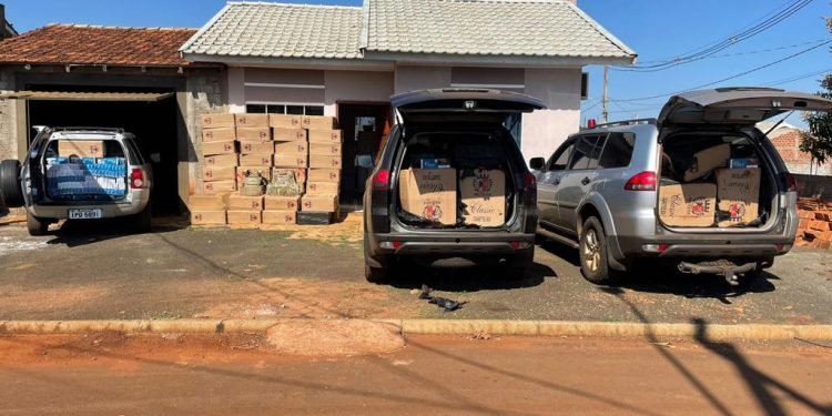 Ação integrada localiza depósito de cigarros contrabandeados do Paraguai