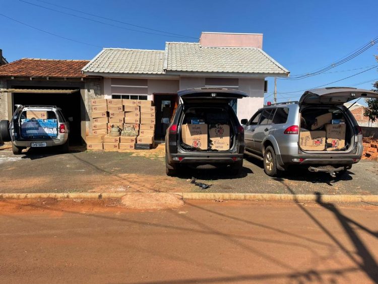 Ação integrada localiza depósito de cigarros contrabandeados do Paraguai