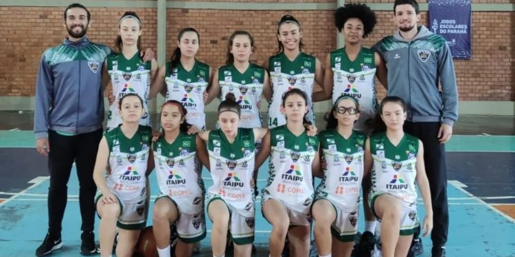 Foz do Iguaçu conquista o ouro no basquete feminino na fase final dos Jogos Escolares do Paraná
