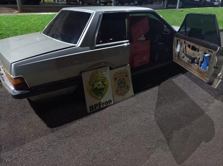 Cigarros contrabandeados são apreendidos pelo BPFRON