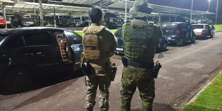 Cigarros contrabandeados são apreendidos pelo BPFRON