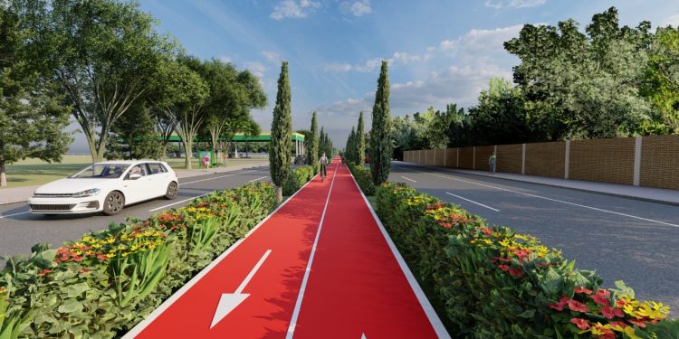 Meio Ambiente inicia paisagismo no canteiro da avenida General Meira