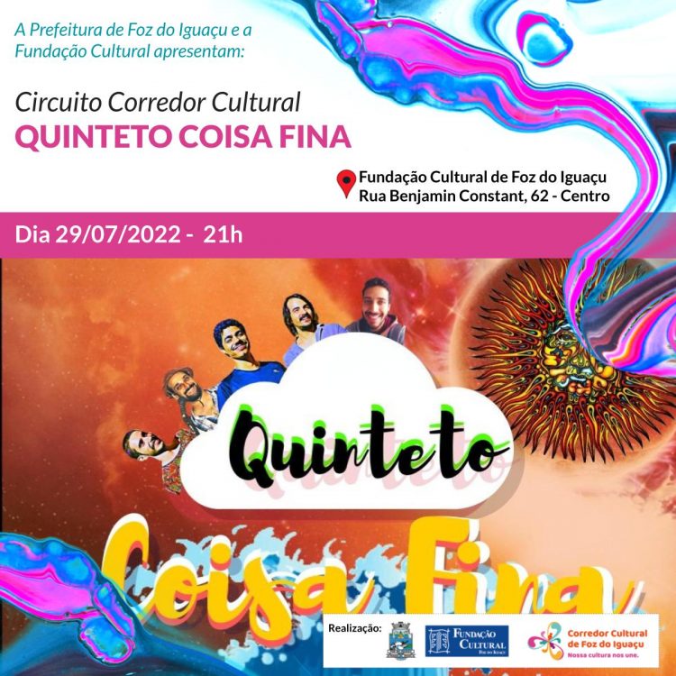 Ellen Mirú e Quinteto Coisa Fina se apresentam na Fundação Cultural nesta sexta-feira (29)