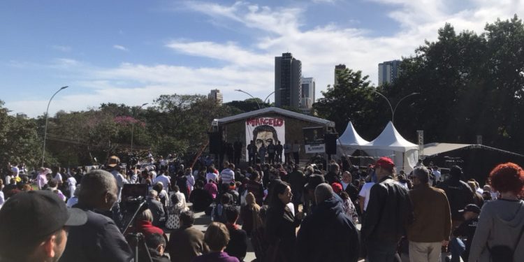 Manifestação em Foz do Iguaçu pede paz e justiça por Marcelo Arruda